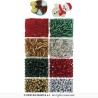 BOITE DE 1100 PIECES ET PERLES POUR BRACELETS DE NOEL DIY