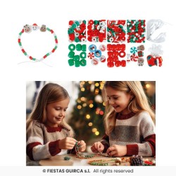 BOITE DE 450 PIECES ET PERLES POUR BRACELETS DE NOEL DIY