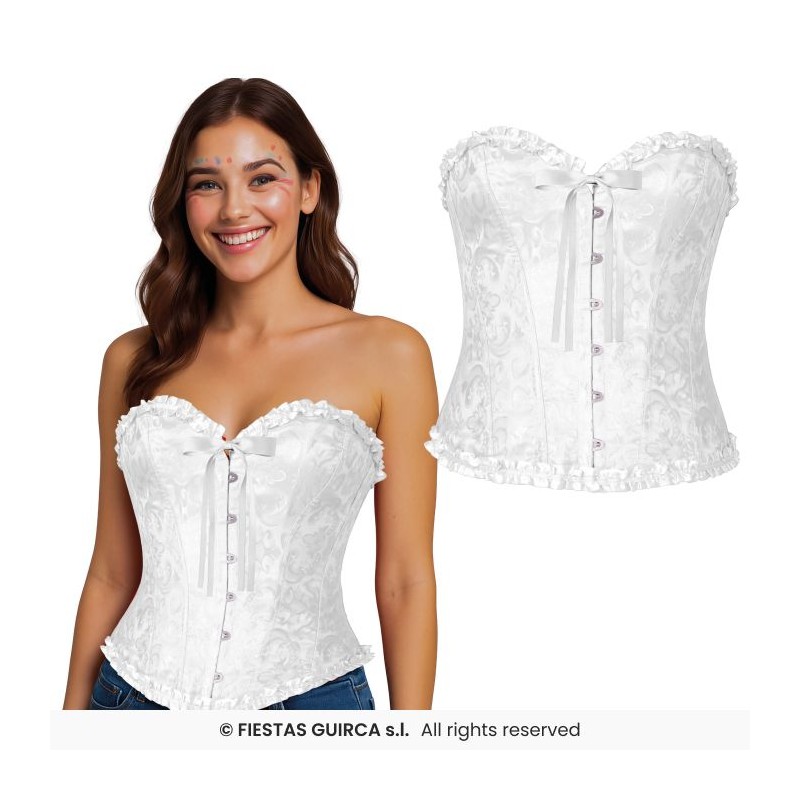 CORSET BLANC TAILLE L