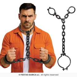 CHAINE OU MENOTTES DE COU ET POIGNETS 90 CM