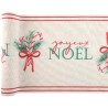 CHEMIN DE TABLE BOUQUET DE NOEL JOYEUX NOEL 28 CM X 3 M