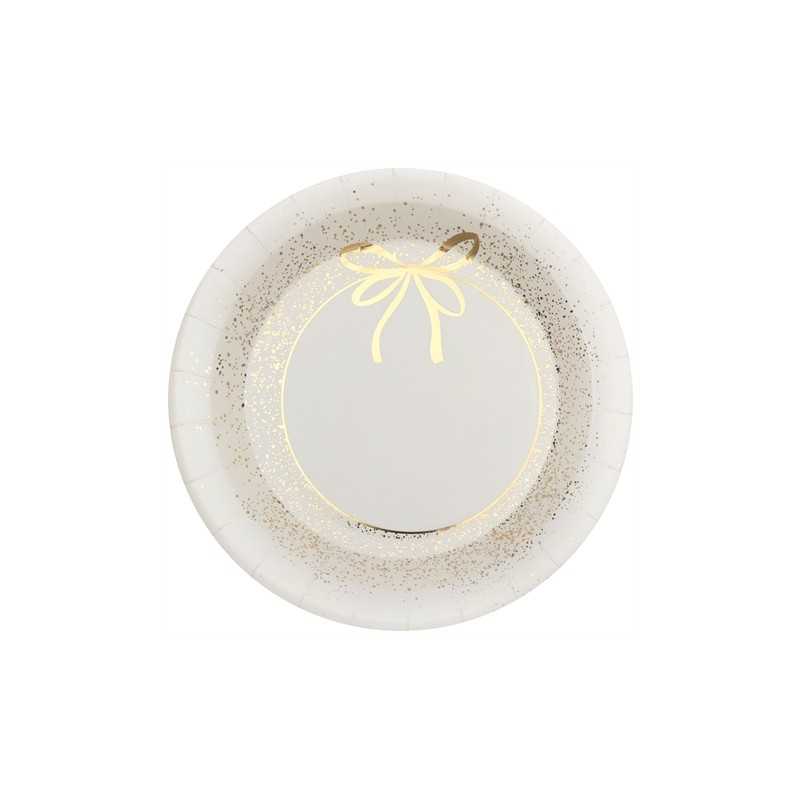 10 ASSIETTES ORNEMENT ETINCELANT 22.5 CM