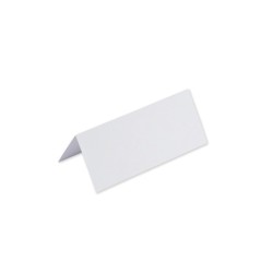 10 MARQUE-PLACES BLANC 9.5 X 4 CM 