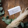 10 MARQUE-PLACES BLANC 9.5 X 4 CM 