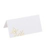 10 MARQUE-PLACES JOLIS BRINS BLANC ET OR 8X 4 CM 
