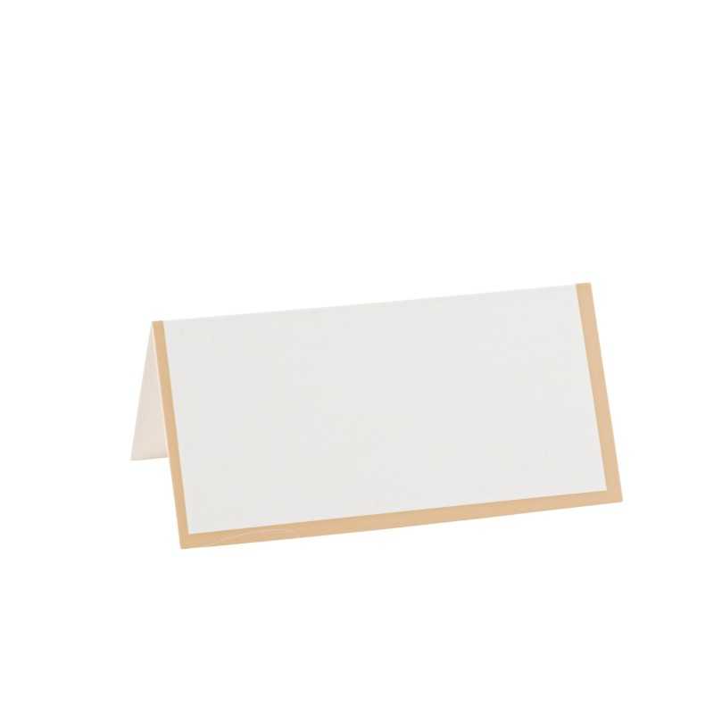 10 MARQUE-PLACES CREME ET CAMEL 8 X 4 CM 