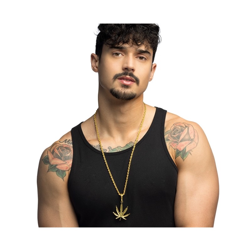 COLLIER FEUILLE DE CANNABIS 