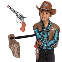 SET COWBOY ENFANT ( PISTOLET, CEINTURE ET ETUI )
