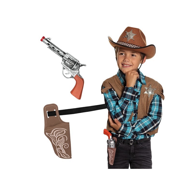 SET COWBOY ENFANT ( PISTOLET, CEINTURE ET ETUI )
