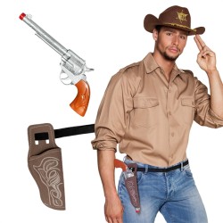 SET COWBOY ( PISTOLET, CEINTURE ET ETUI )