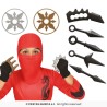 SET NINJA 10 PIECES COUTEAU SHURIKEN KUNAI COUP DE POING AMERICAIN