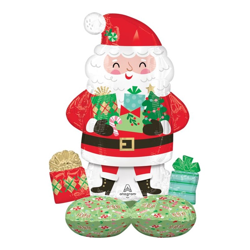 BALLON METALLIQUE AIRLOONZ PERE NOEL 93 CM