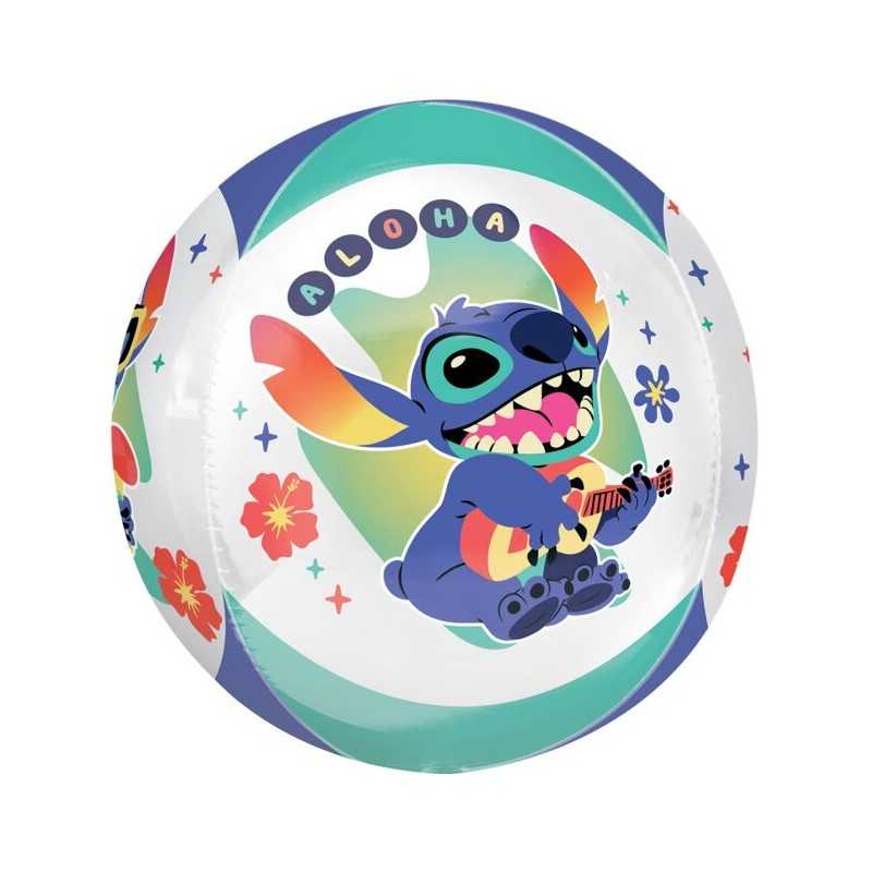 BALLON METALLIQUE STITCH ORBZ 38 X 40 CM