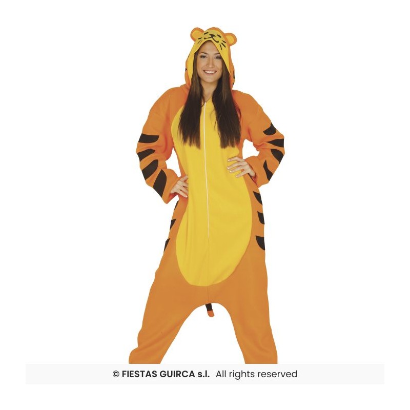 DEGUISEMENT KIGURUMI PYJAMA TIGRE ORANGE TAILLE M