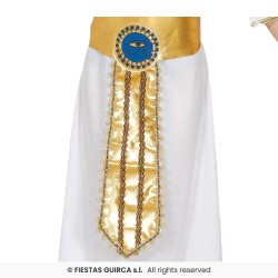 DEGUISEMENT EGYPTIENNE CLEOPATRE BLANC ET OR TAILLE 5-6 ANS