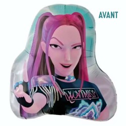 BALLON METALLIQUE K-POP DEMON HUNTERS 50 CM 