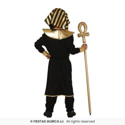 DEGUISEMENT PHARAON EGYPTIEN TOUTANKAMON NOIR TAILLE 7-9 ANS