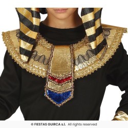 DEGUISEMENT PHARAON EGYPTIEN TOUTANKAMON NOIR TAILLE 7-9 ANS