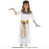 DEGUISEMENT EGYPTIENNE CLEOPATRE BLANC ET OR TAILLE 7-9 ANS