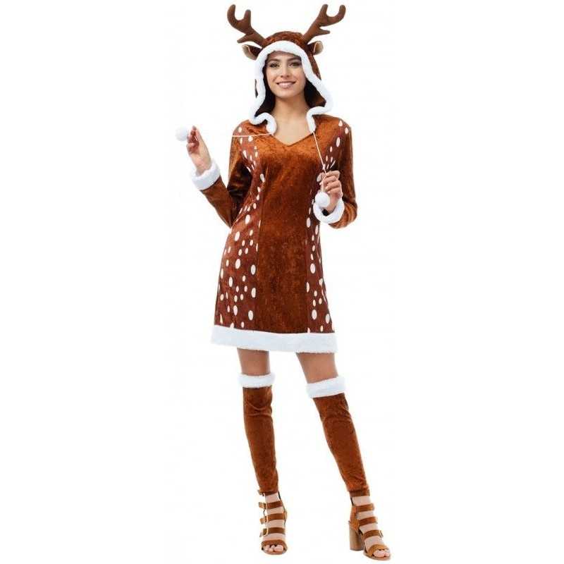 DEGUISEMENT ROBE RENNE LADY DEER TAILLE S