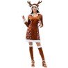 DEGUISEMENT ROBE RENNE LADY DEER TAILLE S 
