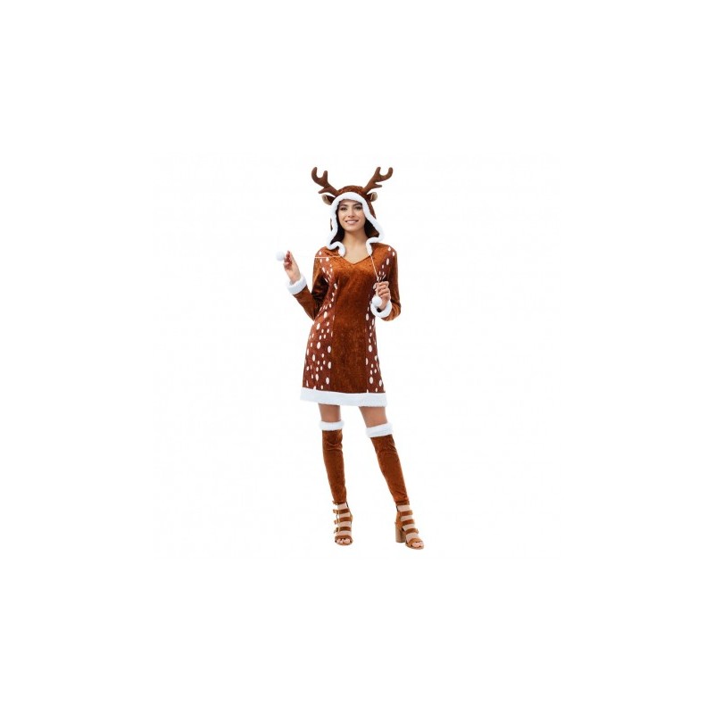 DEGUISEMENT ROBE RENNE LADY DEER TAILLE M