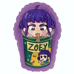 BALLON METALLIQUE K-POP DEMON HUNTERS 70 CM 