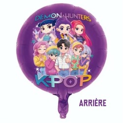 BALLON METALLIQUE K-POP DEMON HUNTERS 43 CM 