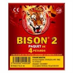 BISON 2 SACHET DE 4 PETARDS