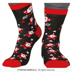 CHAUSSETTES THEME NOEL PERE NOEL HOHOHO! ADULTE TAILLE 37-41