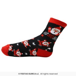 CHAUSSETTES THEME NOEL PERE NOEL HOHOHO! ADULTE TAILLE 37-41