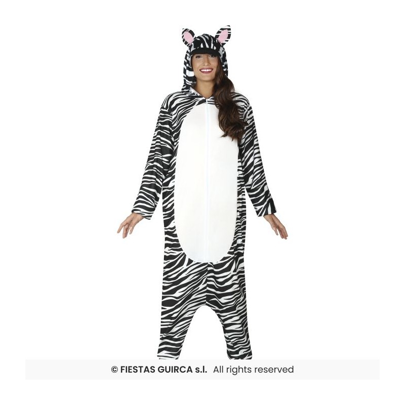 DEGUISEMENT KIGURUMI PYJAMA ZEBRE TAILLE M