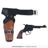 HOLSTER + CEINTURE + PISTOLET WESTERN ENFANT NOIR ET MARRON