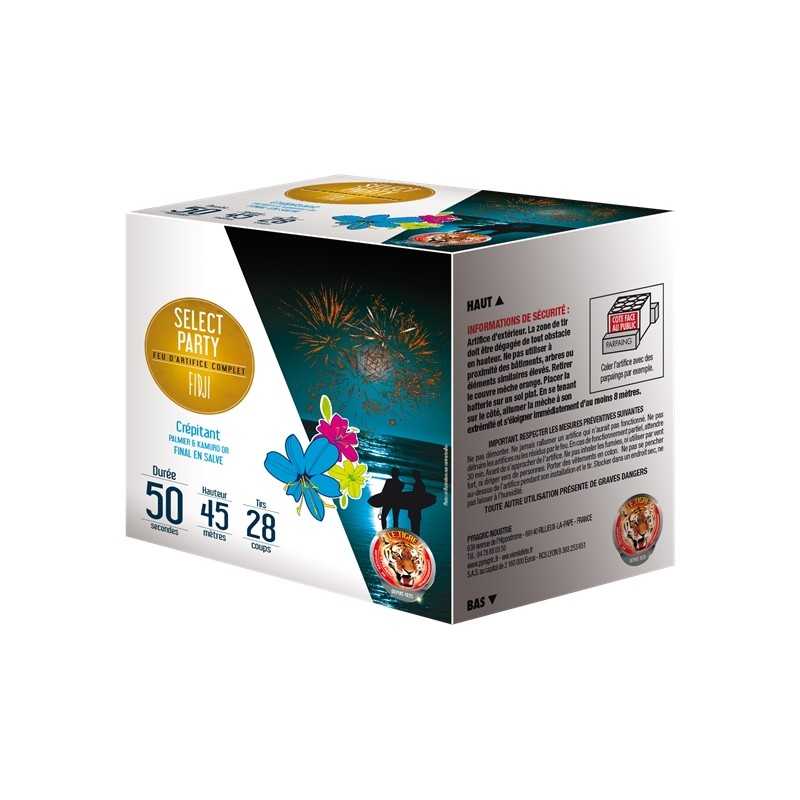 FEU D'ARTIFICE COMPACT FIDJI 28 COUPS 50 SECONDES