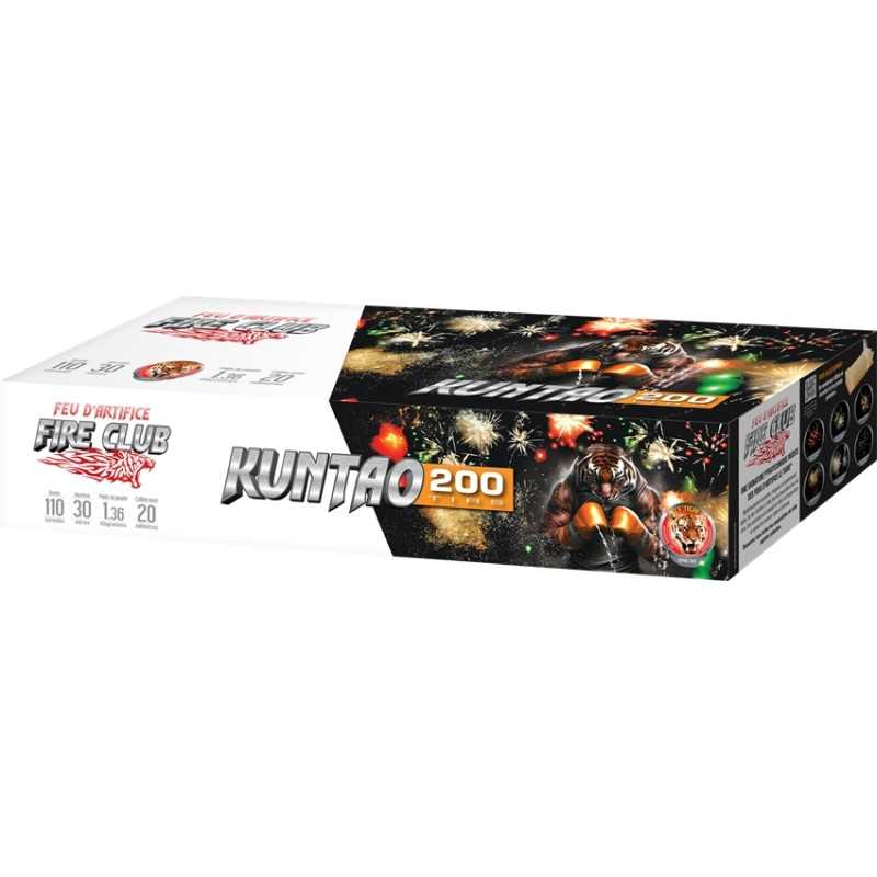 FEU D'ARTIFICE KUNTAO 200 TIRS