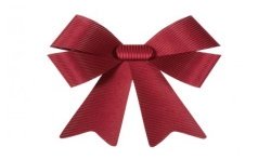 1 NOEUD VELOURS COTELE MAXI ROUGE BORDEAUX 50.8CM X 66CM