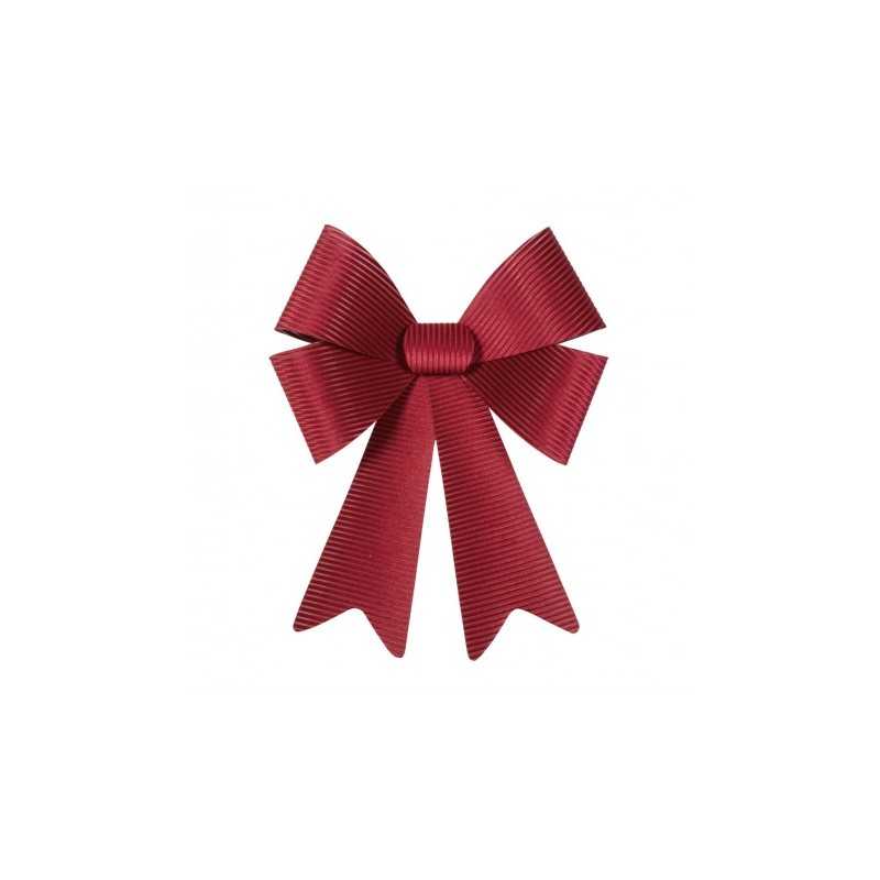 1 NOEUD VELOURS COTELE MAXI ROUGE BORDEAUX 50.8CM X 66CM
