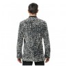 VESTE VELOURS NOIR ET SEQUINS ARGENT TAILLE XXL