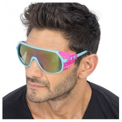 LUNETTES DE GLACIER BLEUES COTES ROSES 15CM X 15CM X 6.2CM