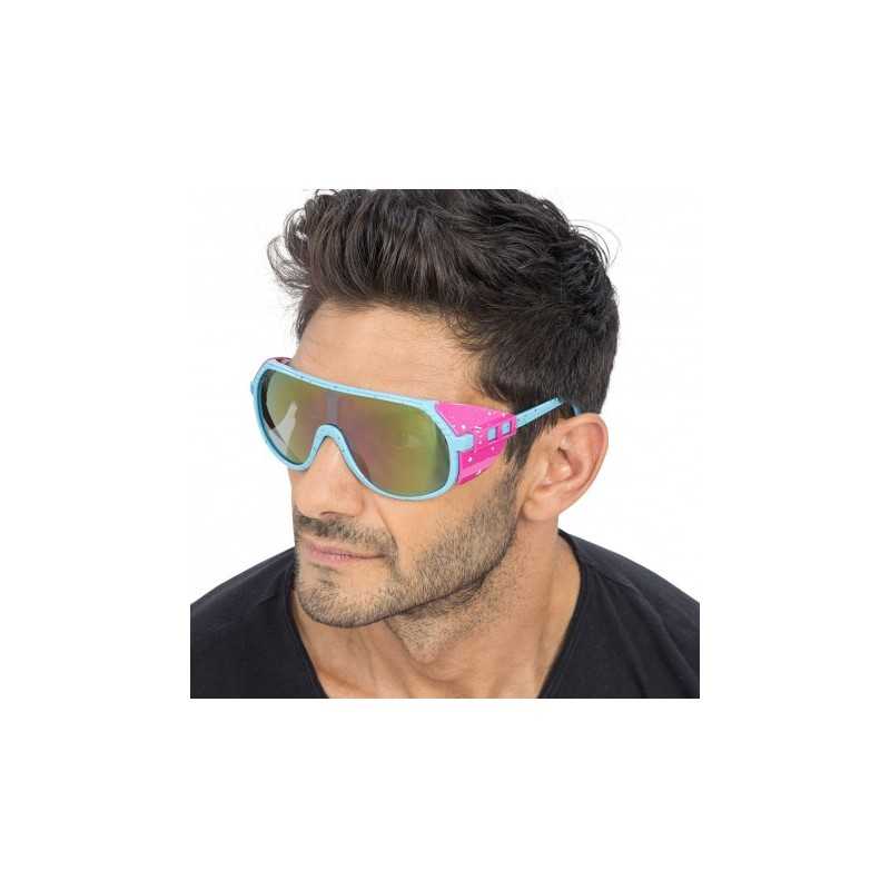 LUNETTES DE GLACIER BLEUES COTES ROSES 15CM X 15CM X 6.2CM