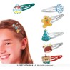 6 PINCES A CHEVEUX MELANGEES DE NOEL