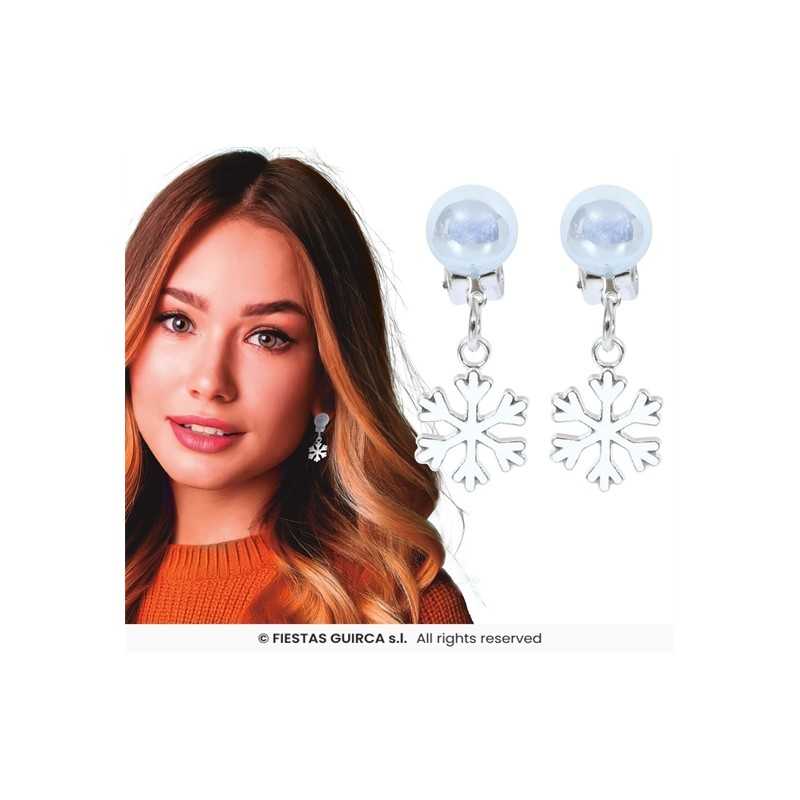 PAIRES DE BOUCLES D'OREILLES NOEL FLOCONS