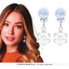 PAIRES DE BOUCLES D'OREILLES NOEL FLOCONS