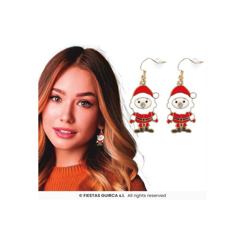PAIRES DE BOUCLES D'OREILLES NOEL PERE NOEL