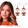 PAIRES DE BOUCLES D'OREILLES NOEL PERE NOEL
