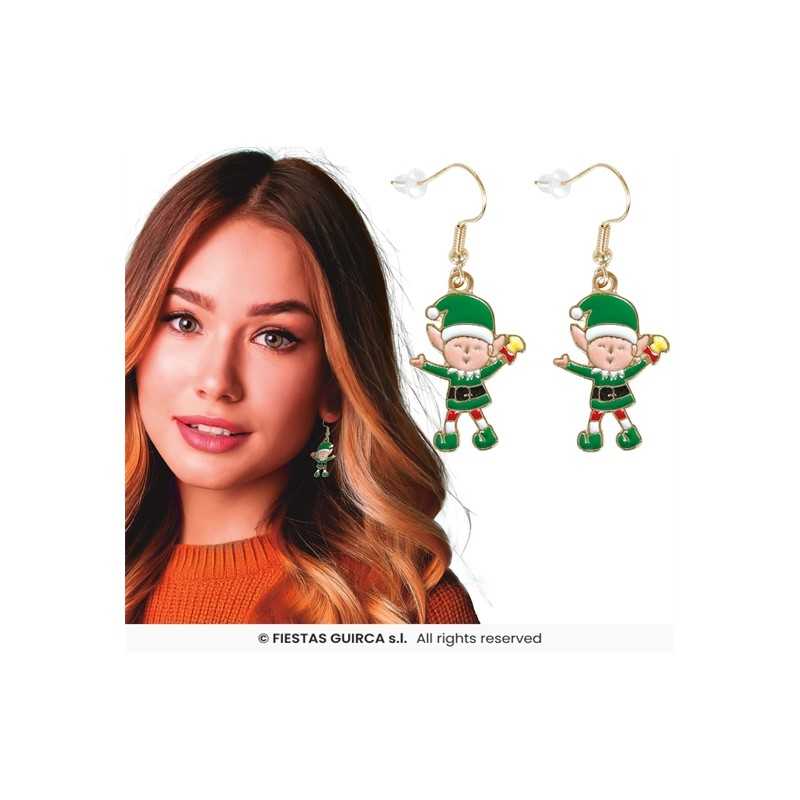 PAIRES DE BOUCLES D'OREILLES NOEL LUTINS