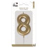 BOUGIE OR CHIFFRE 8