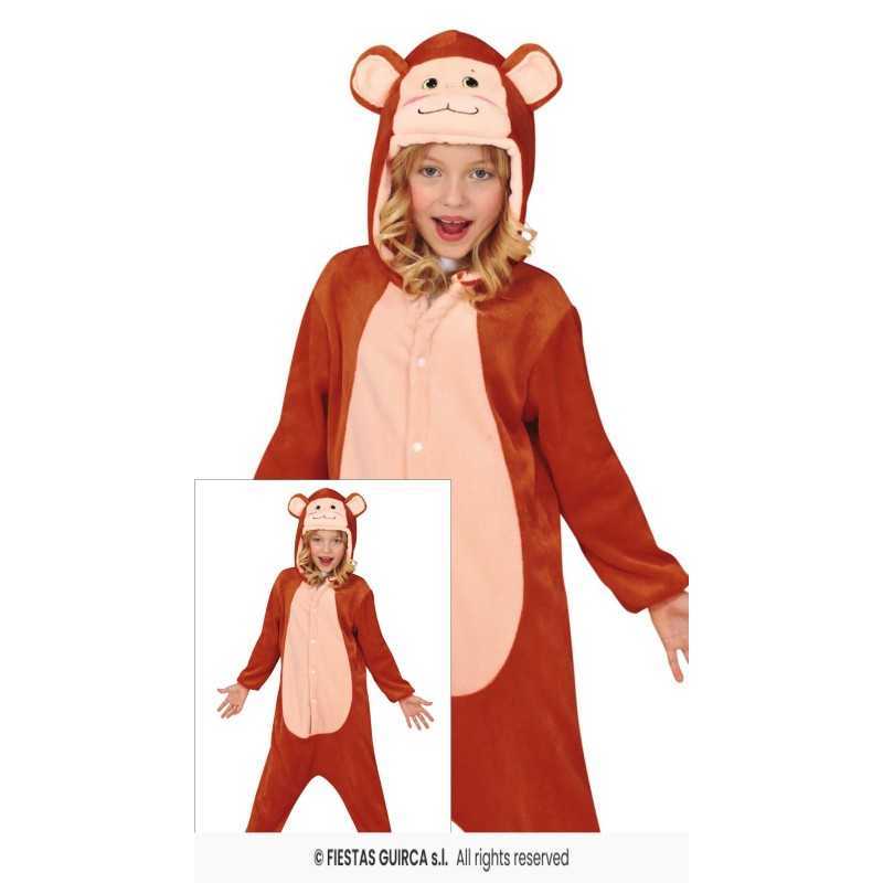 DEGUISEMENT PYJAMA KIGURUMI SINGE TAILLE 10-12 ANS 