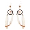 BOUCLES D'OREILLES PLUMES ET ATTRAPE REVE INDIENNE