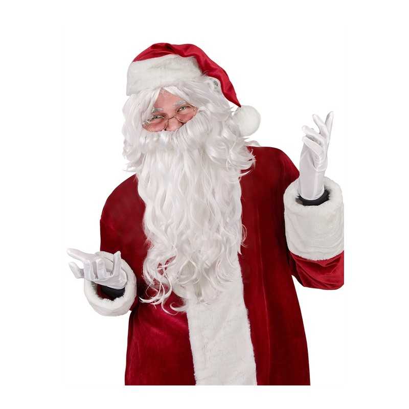 PERRUQUE ET BARBE PERE NOEL BLANCHE 